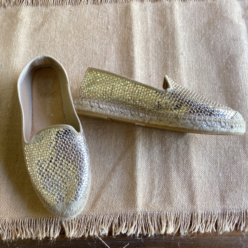 Gold Espadrilles - Picture 2 of 12